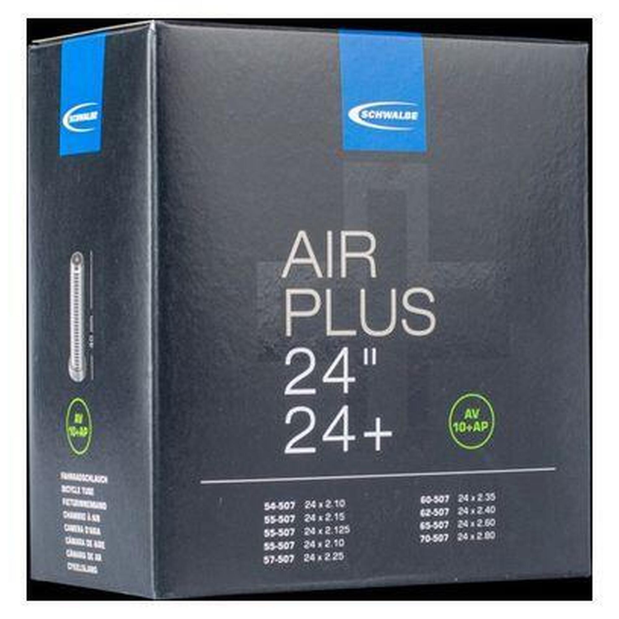 SCHWALBE dętka Air Plus AV10L 24" (54/70-507) zawór 40mm