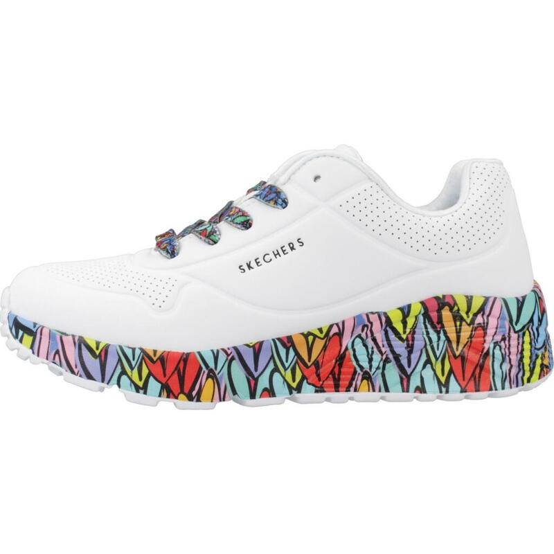 Pantofi sport copii Skechers Uno Lite-subtle Love, Alb