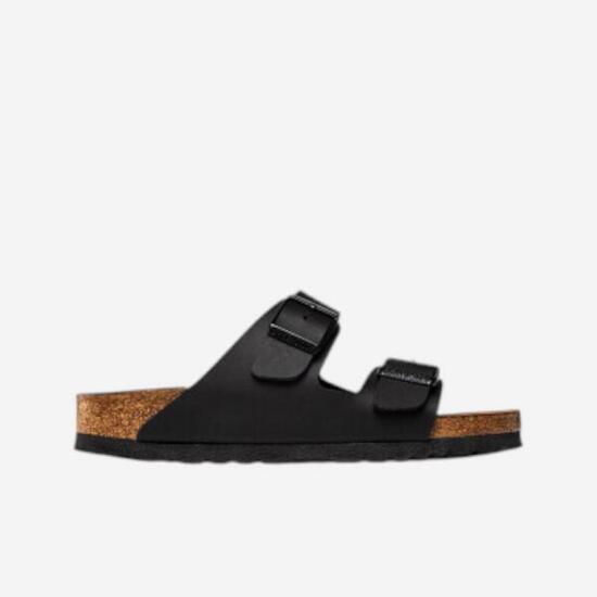 Birkenstock Arizona Birko Flor Black Black Foot Bed
