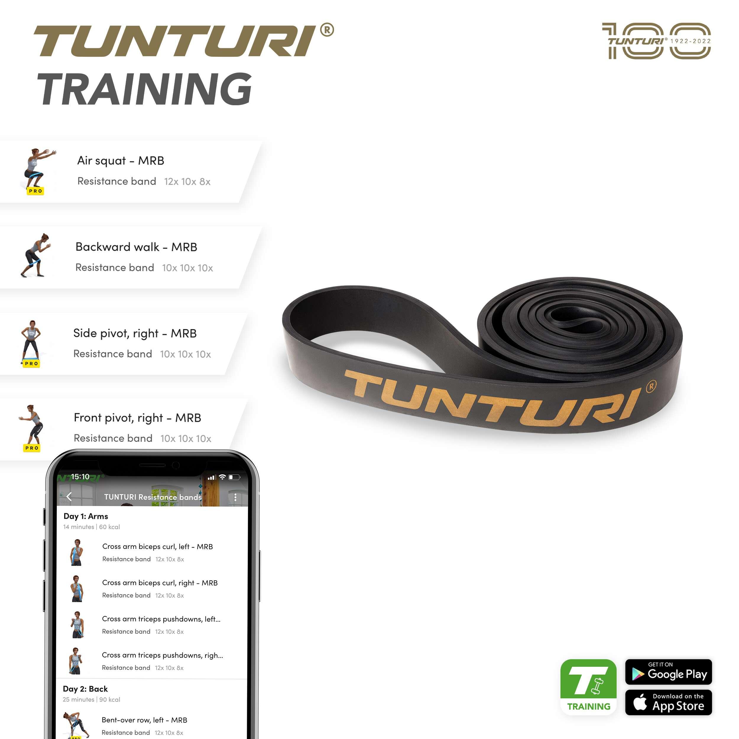 Posilovací guma Power Band TUNTURI Centuri Medium 5/5