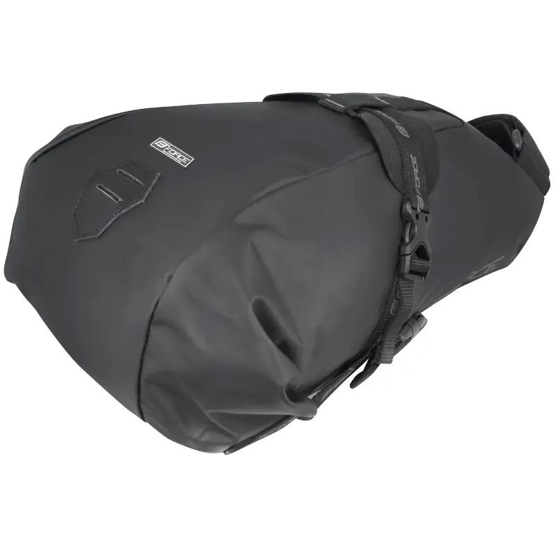 Bolsa de sillín FORCE ADVENTURE enrollable, negra 3/5
