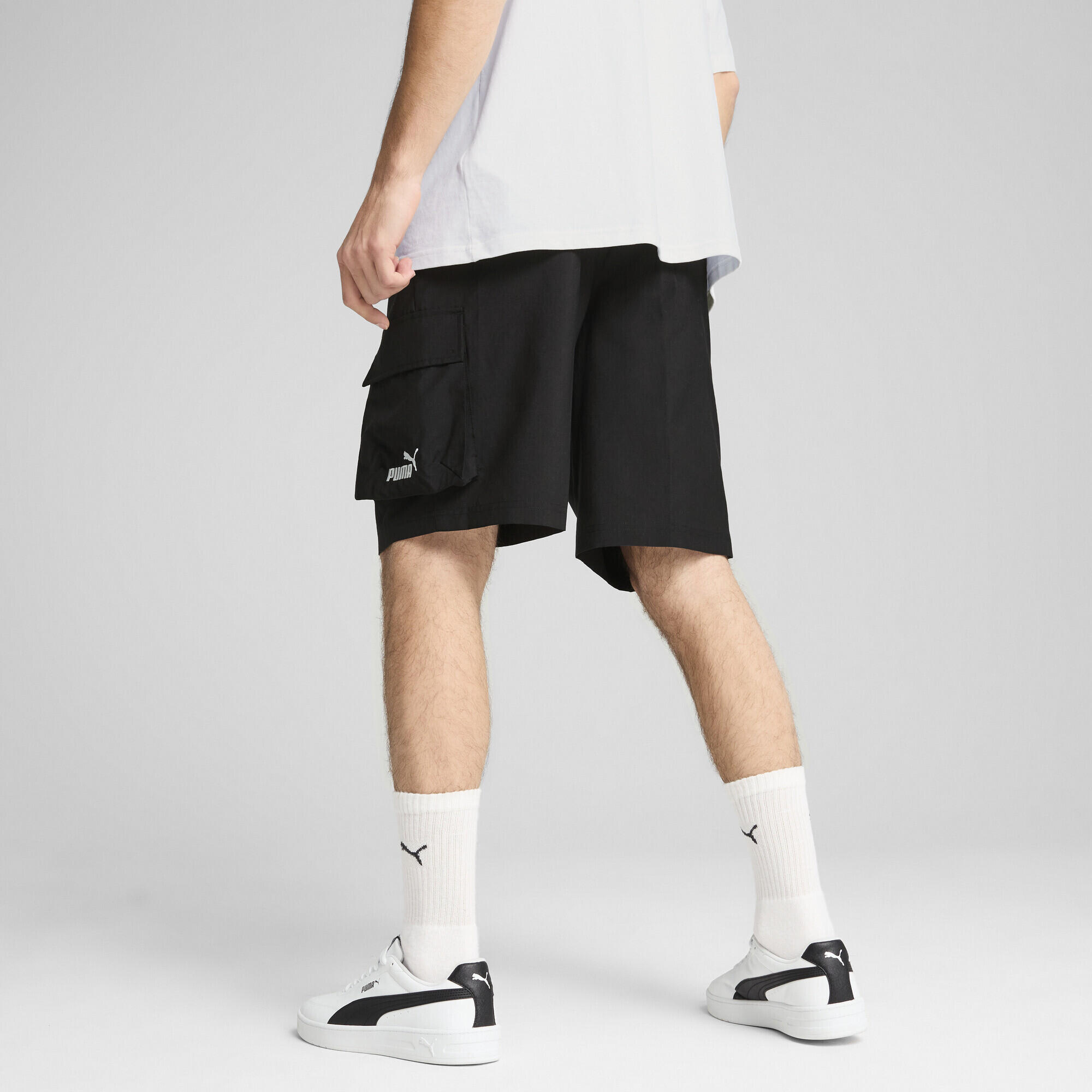 Essentials No.1 Logo 9" Gewebte Cargoshorts Herren PUMA 3/5