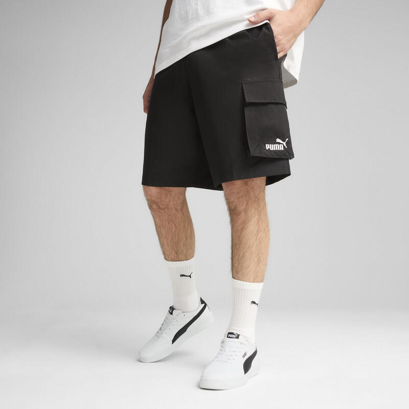 Șort mers bărbați Essentials No.1 Logo 9" Gewebte Cargoshorts PUMA