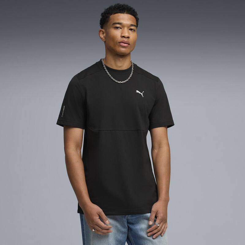 Tricou bărbați mânecă scurtă regular Pumatech, mov deschis și negru PUMA