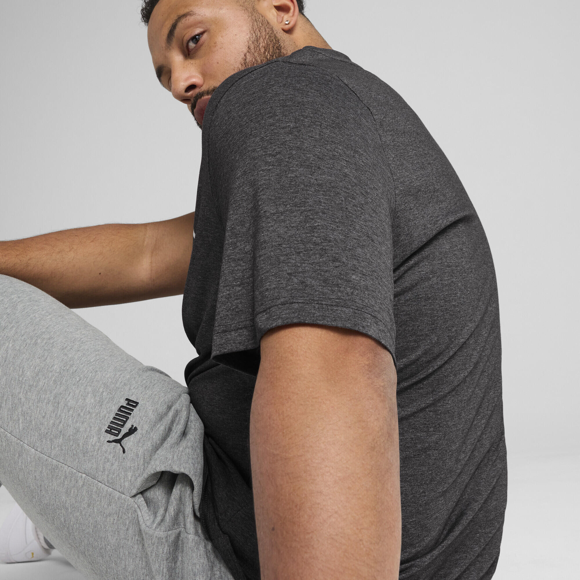 Essentials No. 1 Logo Heather T-Shirt Herren PUMA 3/6