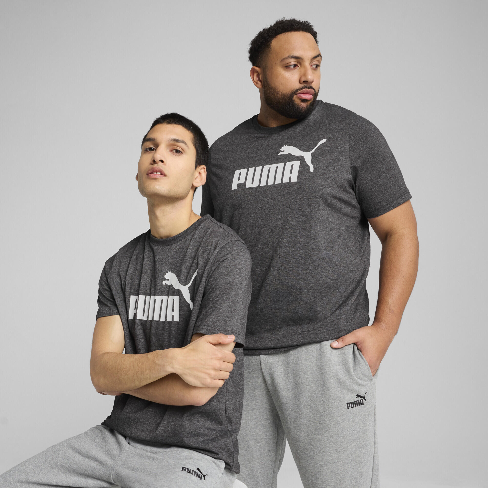 Męska koszulka Essentials z logo No. 1 melanżowa PUMA