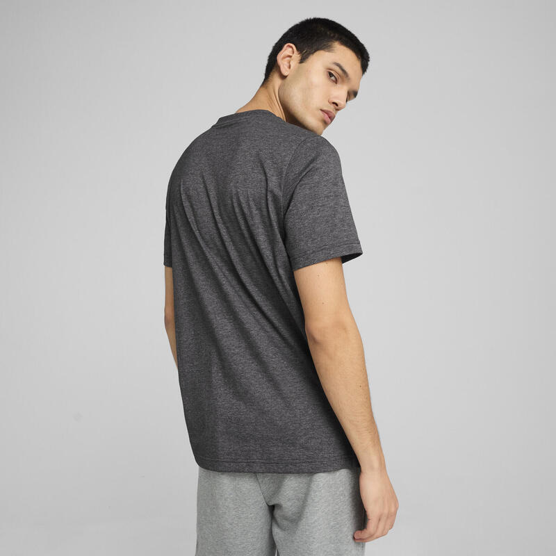 Pánské běh tričko krátký rukáv Essentials No. 1 Logo Heather PUMA