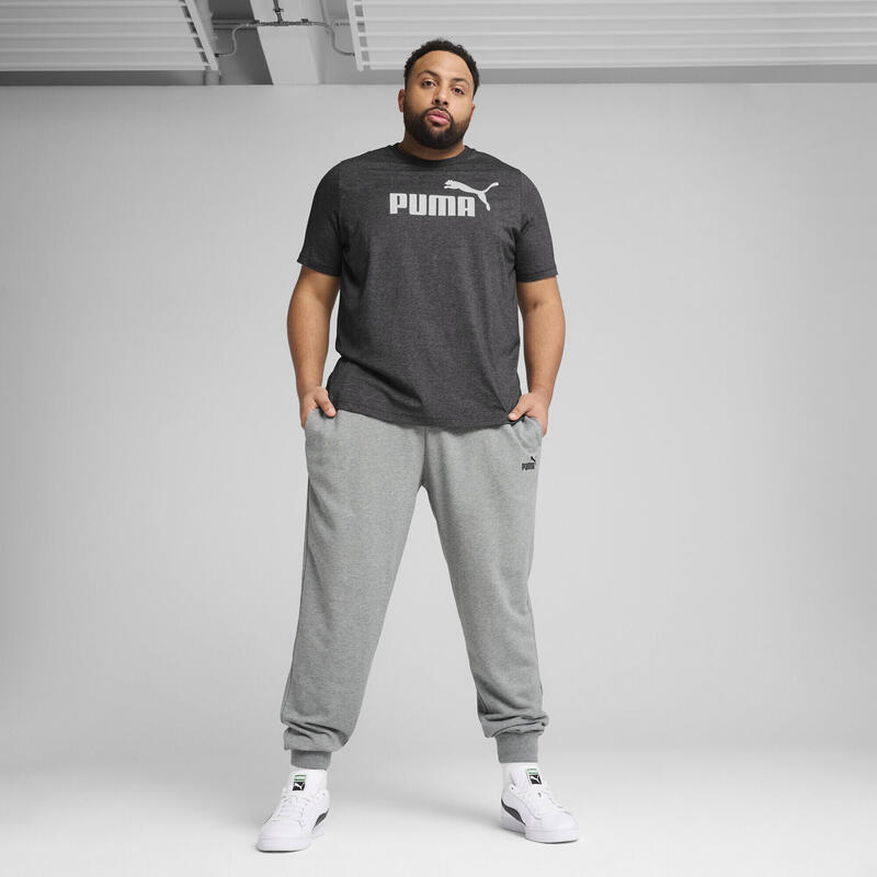 Pánské běh tričko krátký rukáv Essentials No. 1 Logo Heather PUMA