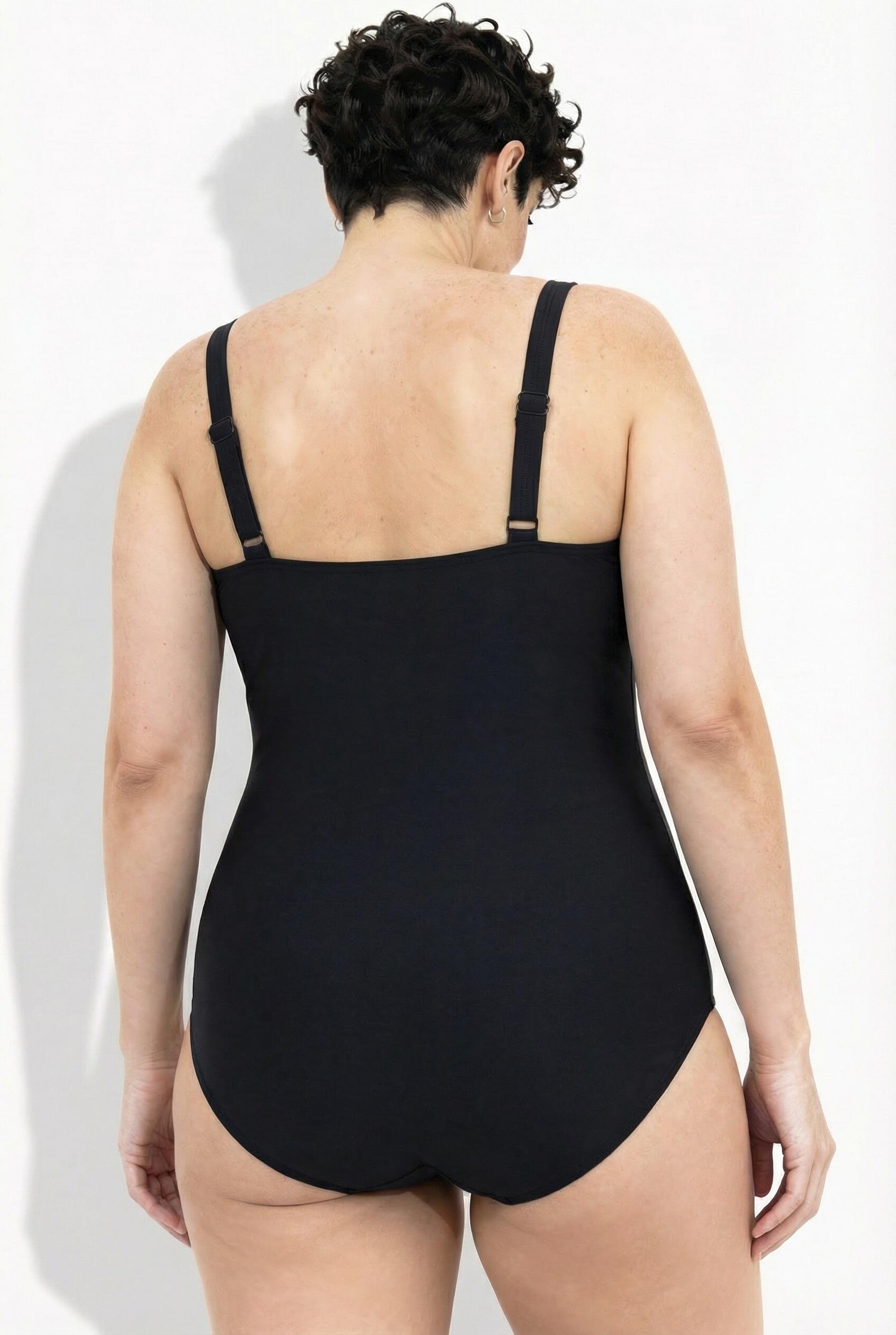 Femme Maillot de bain à bonnets souples drapé bretelles ajustables 2/7