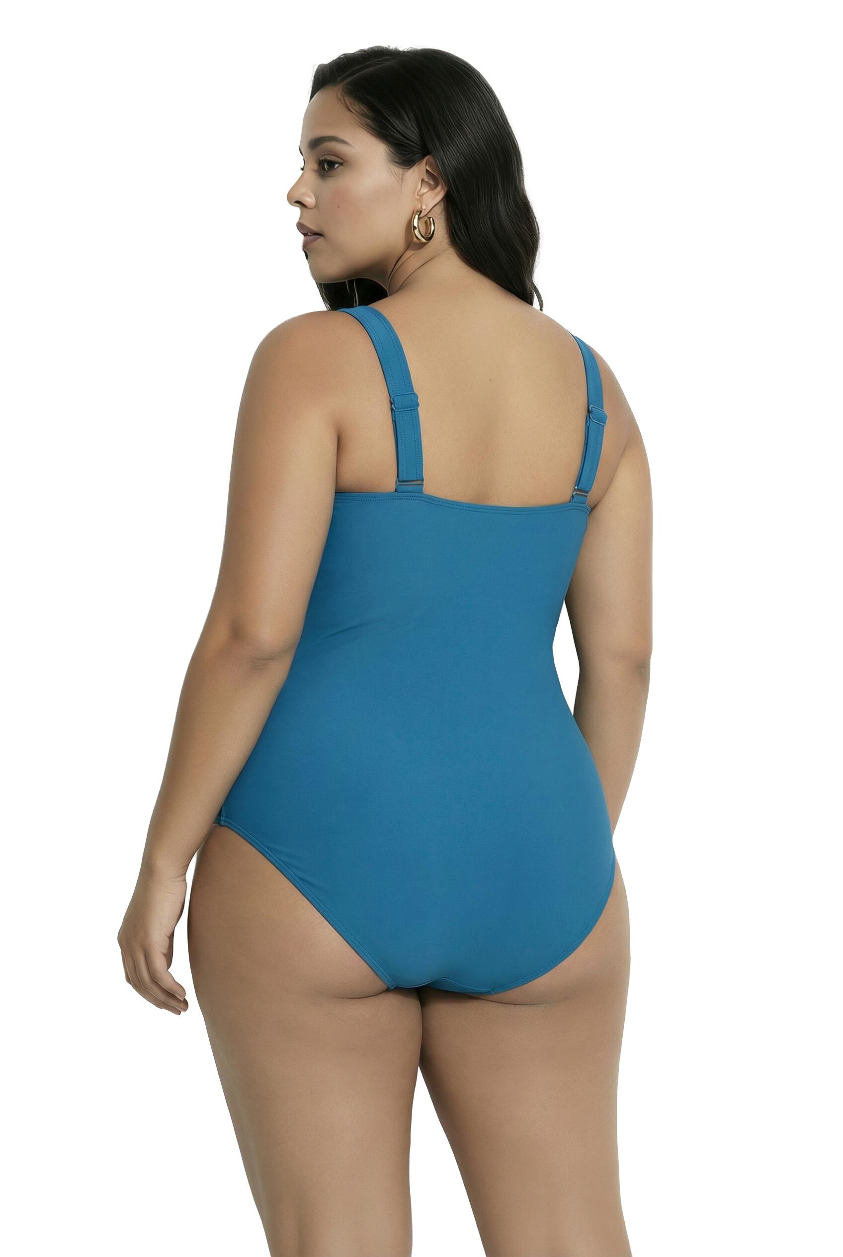 Femme Maillot de bain esprit « colour block ». Bonnets souples. 7/7