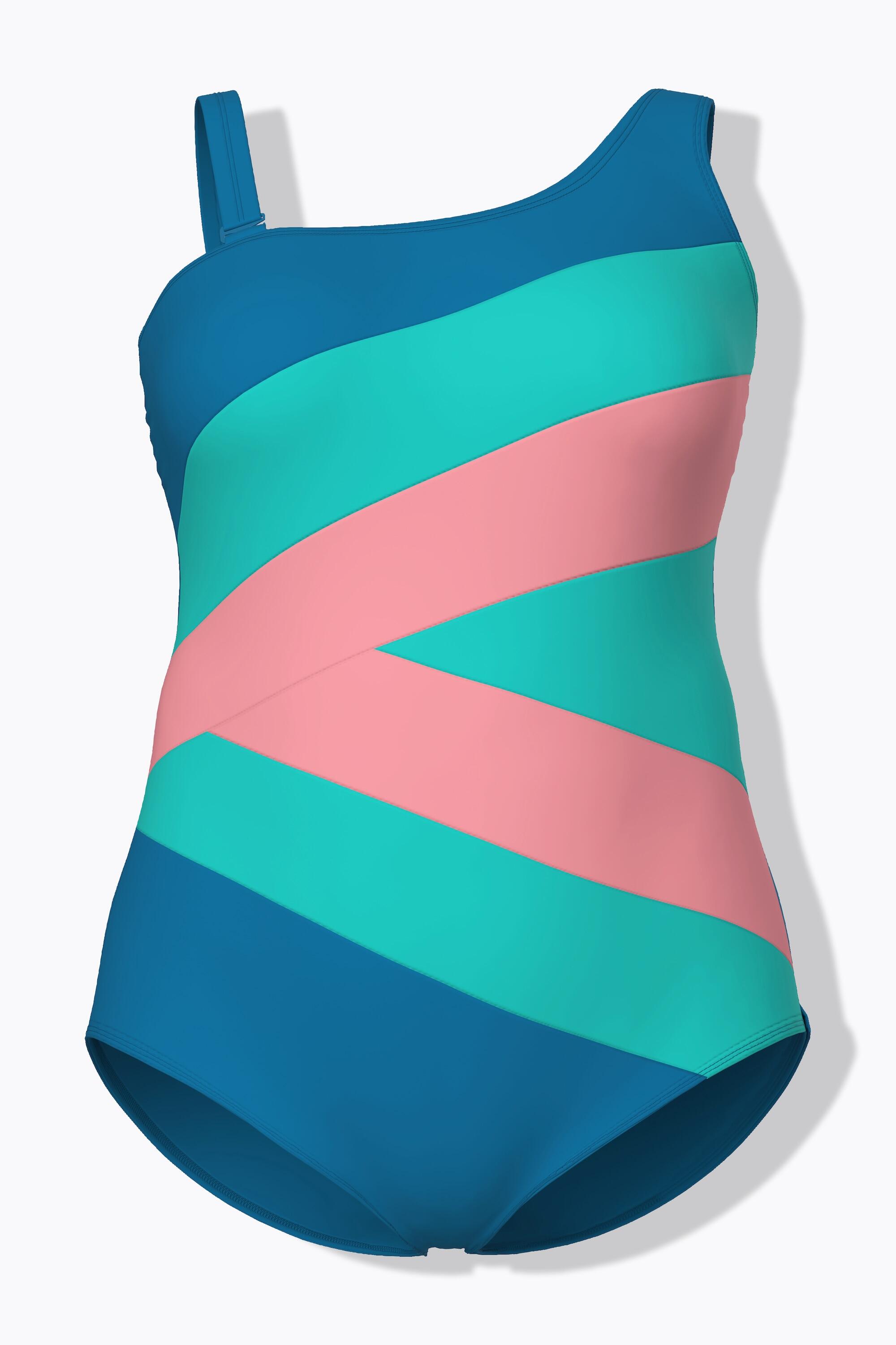 Femme Maillot de bain esprit « colour block ». Bonnets souples. 4/7