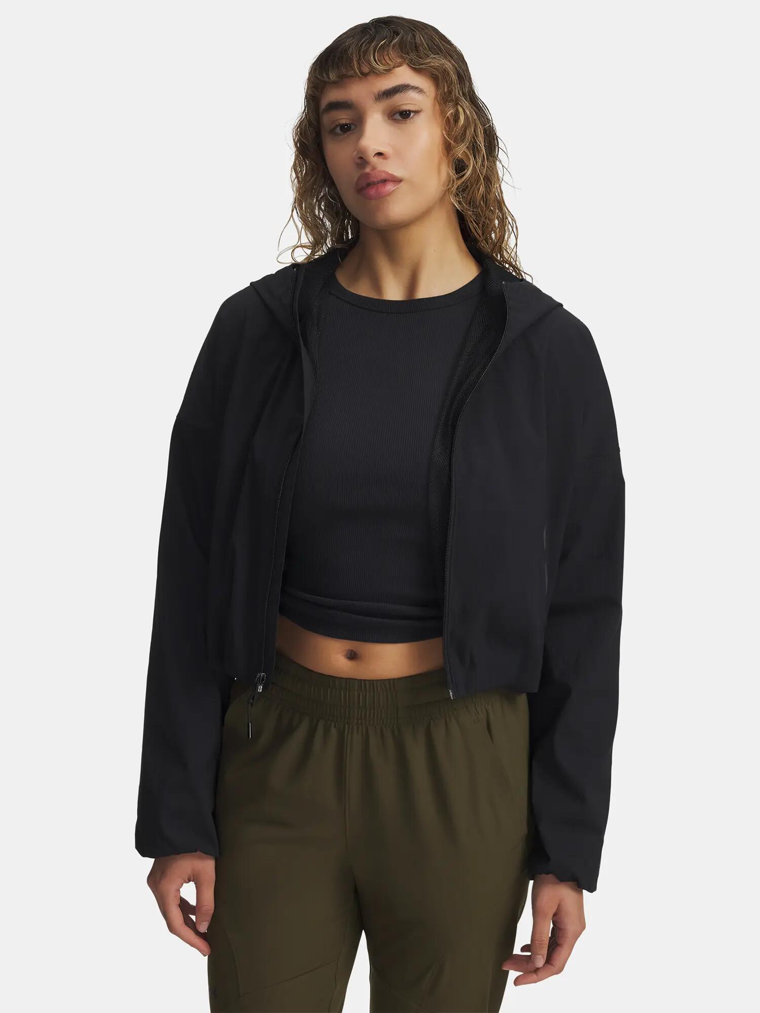 Női kabát Under Armour Unstoppable Woven Rstop LS-BLK 1/3