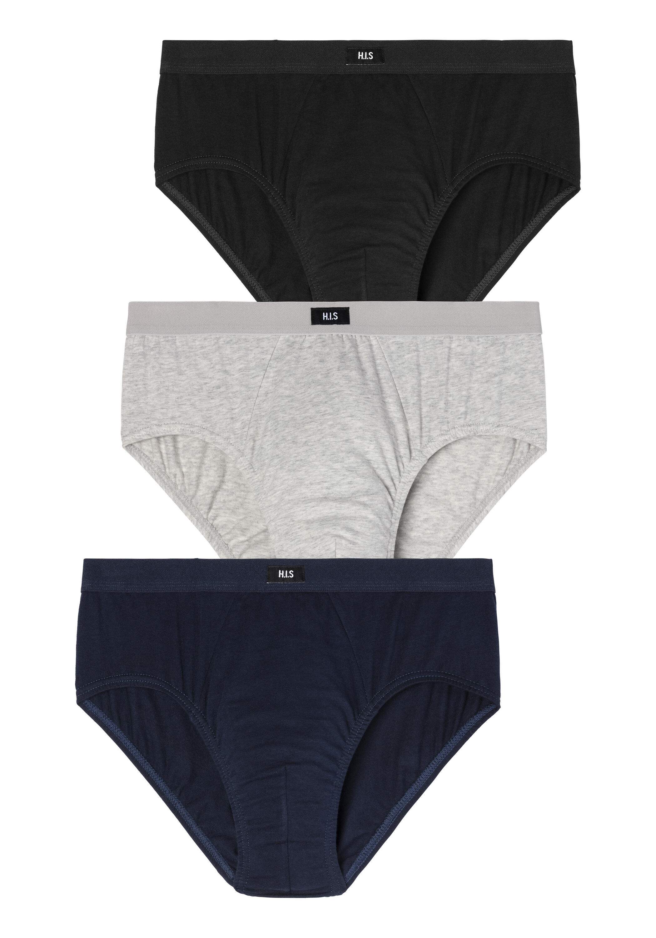 Herren H.I.S breite Slips (3 Stück) ohne Seitennaht 2/7