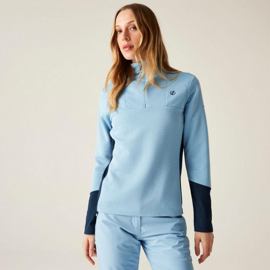 Damen Unterhemd 1/4 Zip Dare 2B Iced Core Stretch 4/4
