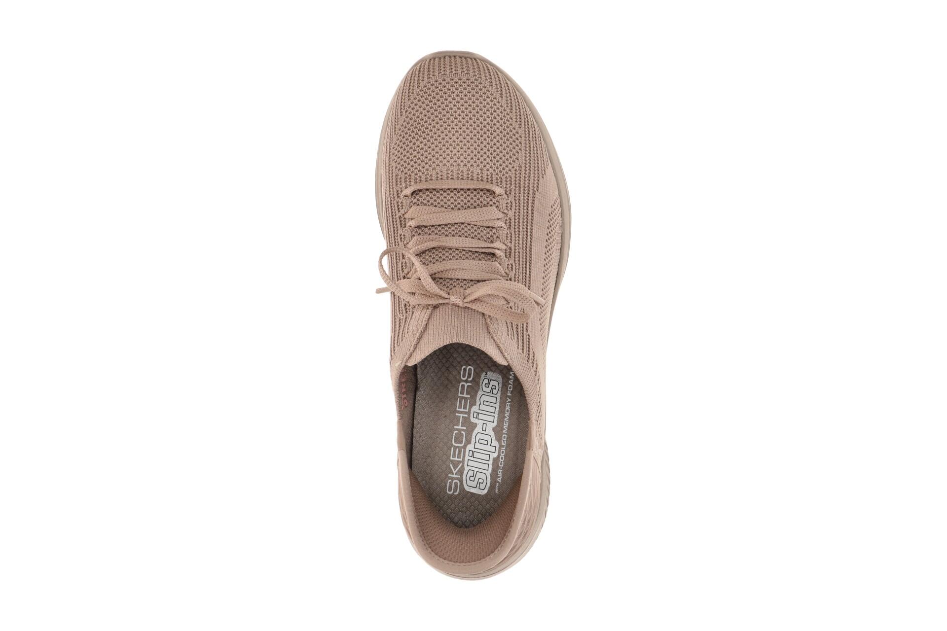 Skechers Ultra Flex Slipper Schuhe taupe braun SLIP-INs 150447 6/7