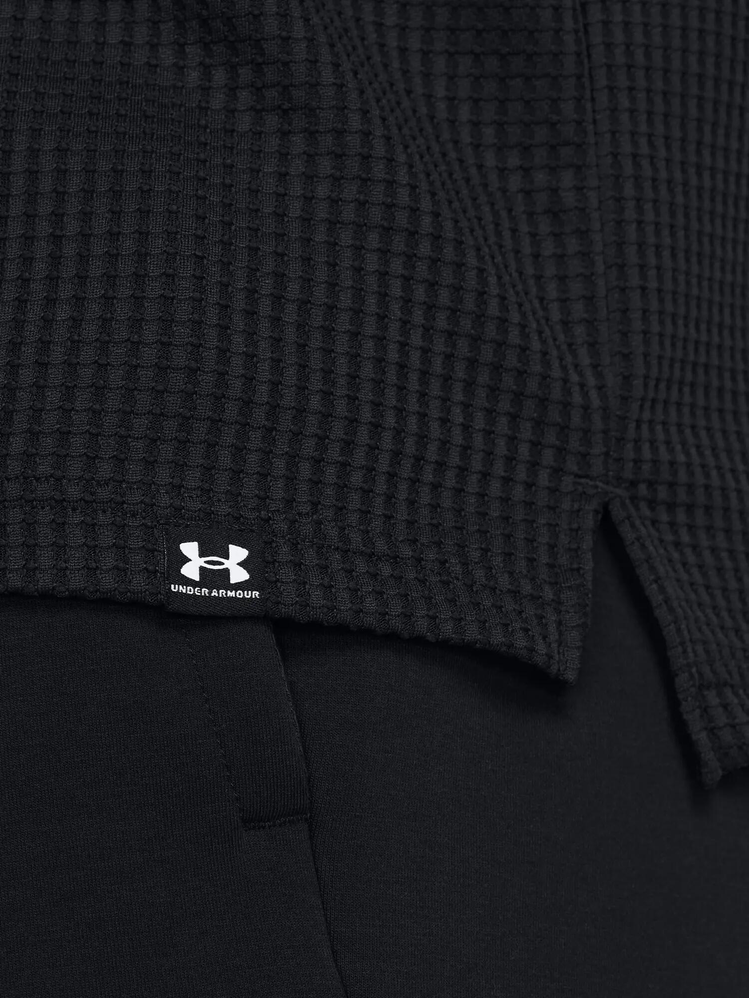 Férfi Under Armour UA Rival Waffle Hoodie-BLK pulóver 5/5
