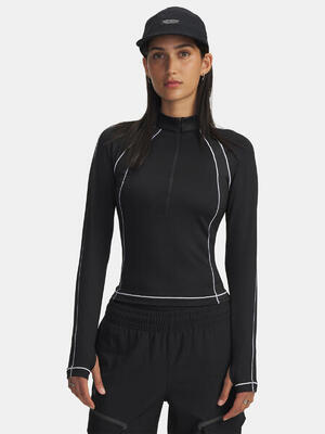Dames trainingslongsleeve under armour coldgear textured