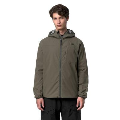 Giubbotto da uomo in poliestere verde da sci