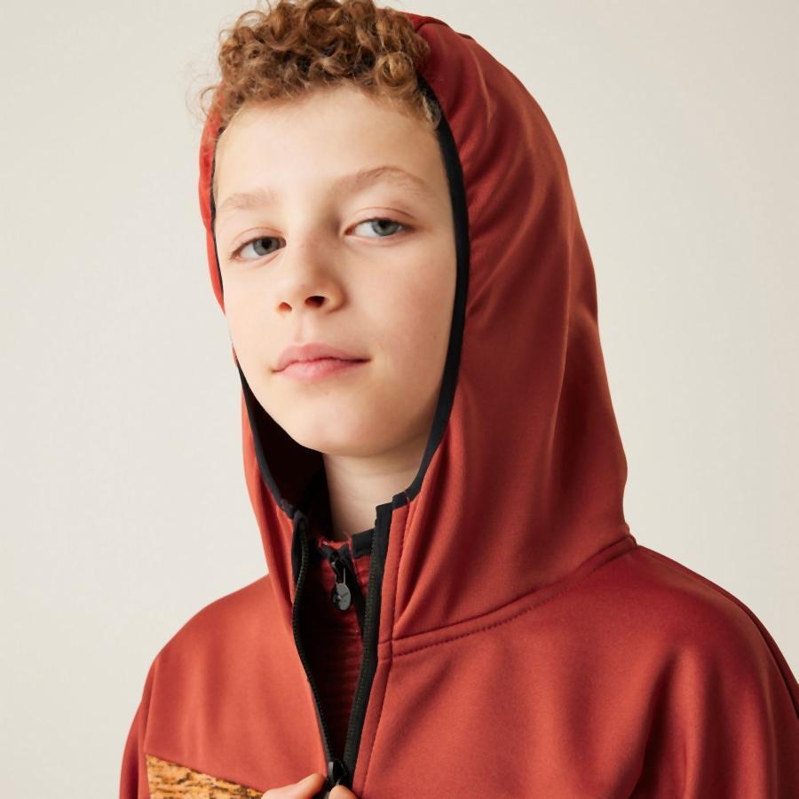 Felpa con cappuccio full zip per ragazza Regatta Dissolver IXI 4/4