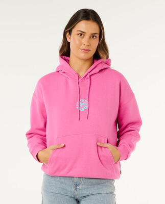 Rip curl icons of surf heritage hood - super pink