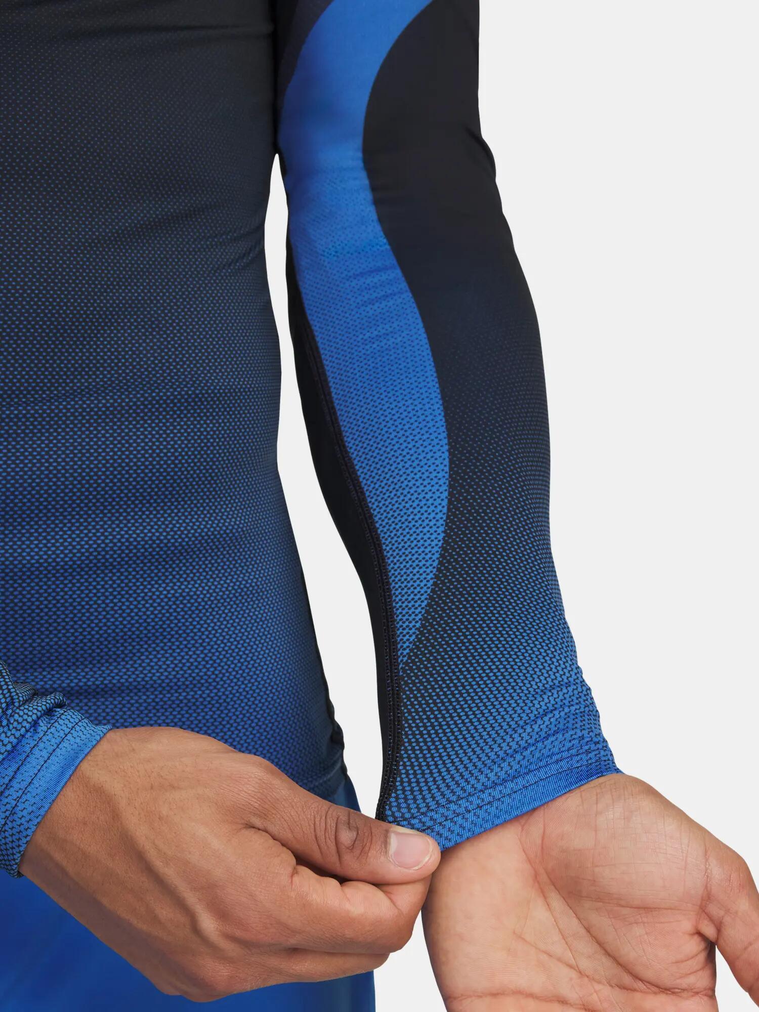 Férfi póló Under Armour UA Heatgear Sub Crew LS-BLU 3/4