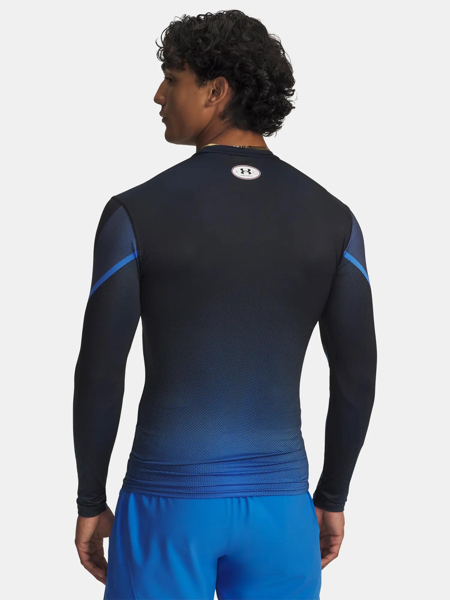 Férfi póló Under Armour UA Heatgear Sub Crew LS-BLU 2/4