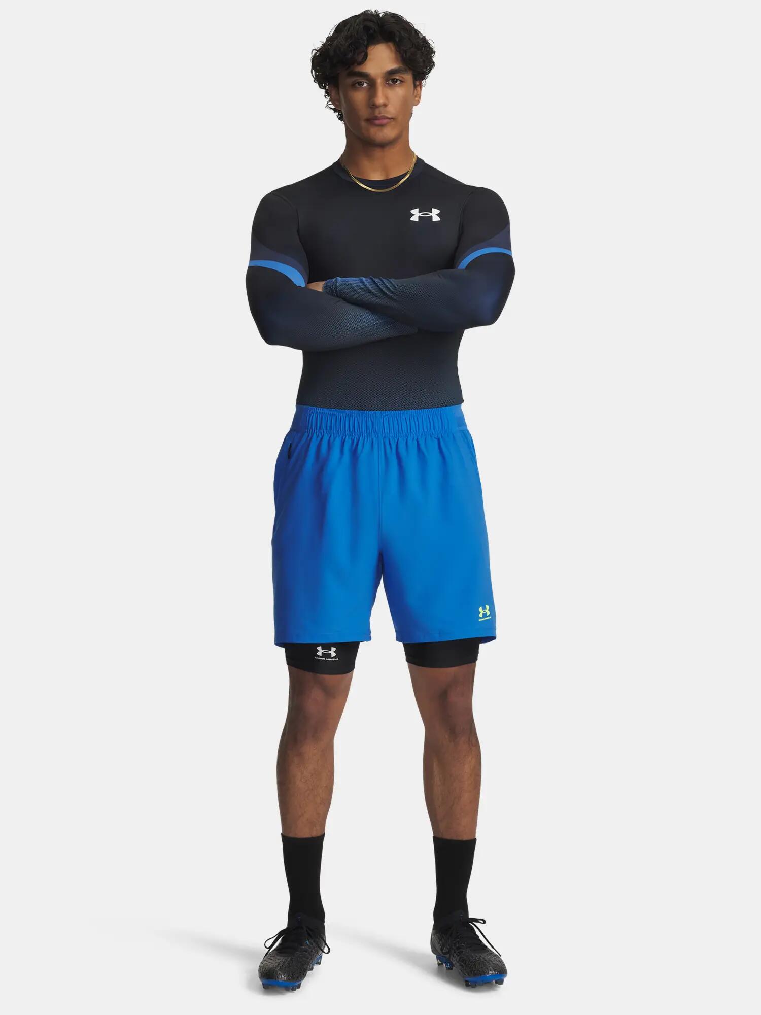 Férfi póló Under Armour UA Heatgear Sub Crew LS-BLU 4/4