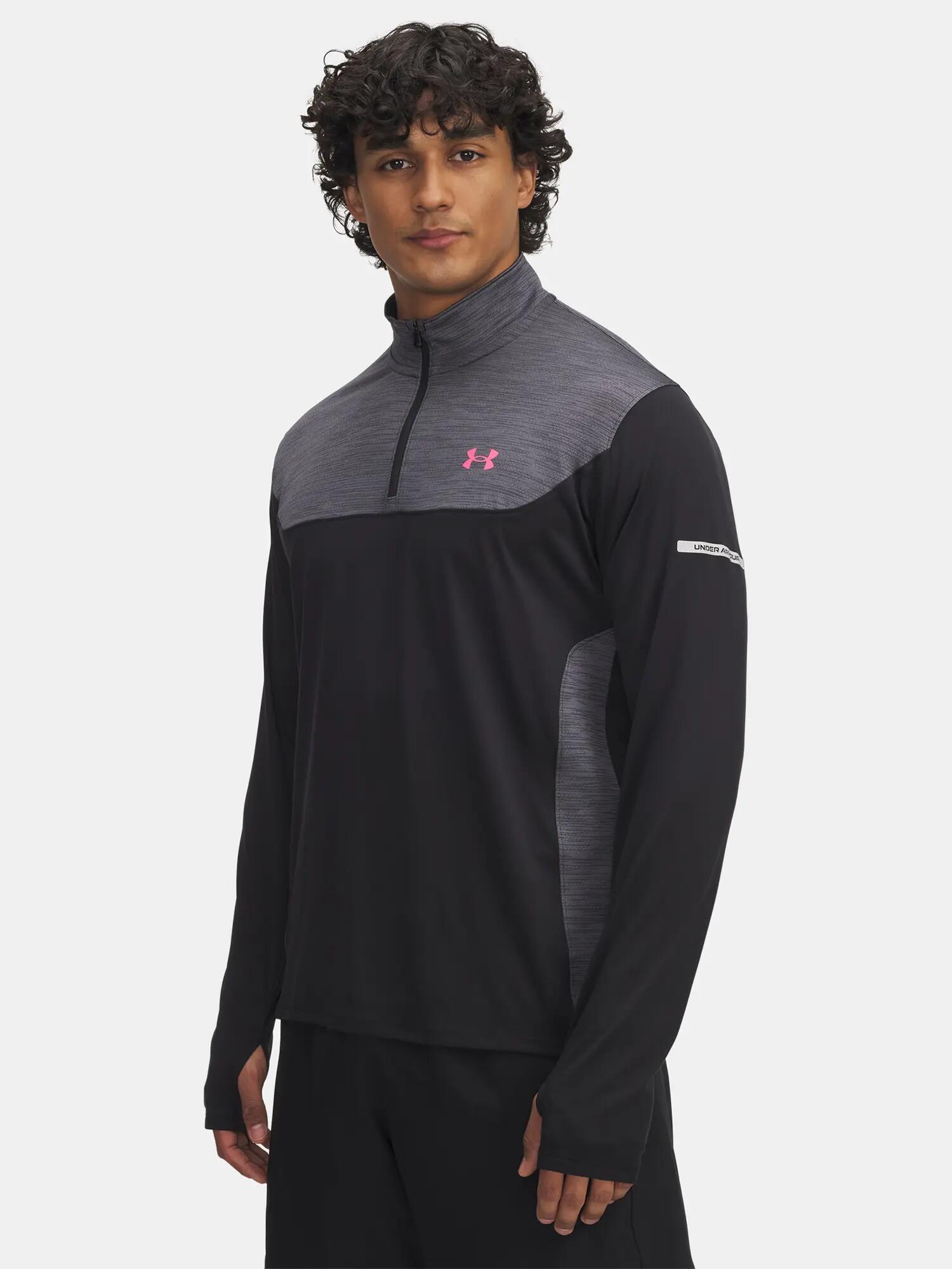 Férfi póló Under Armour UA Tech Utility 1/4 Zip-BLK 1/3