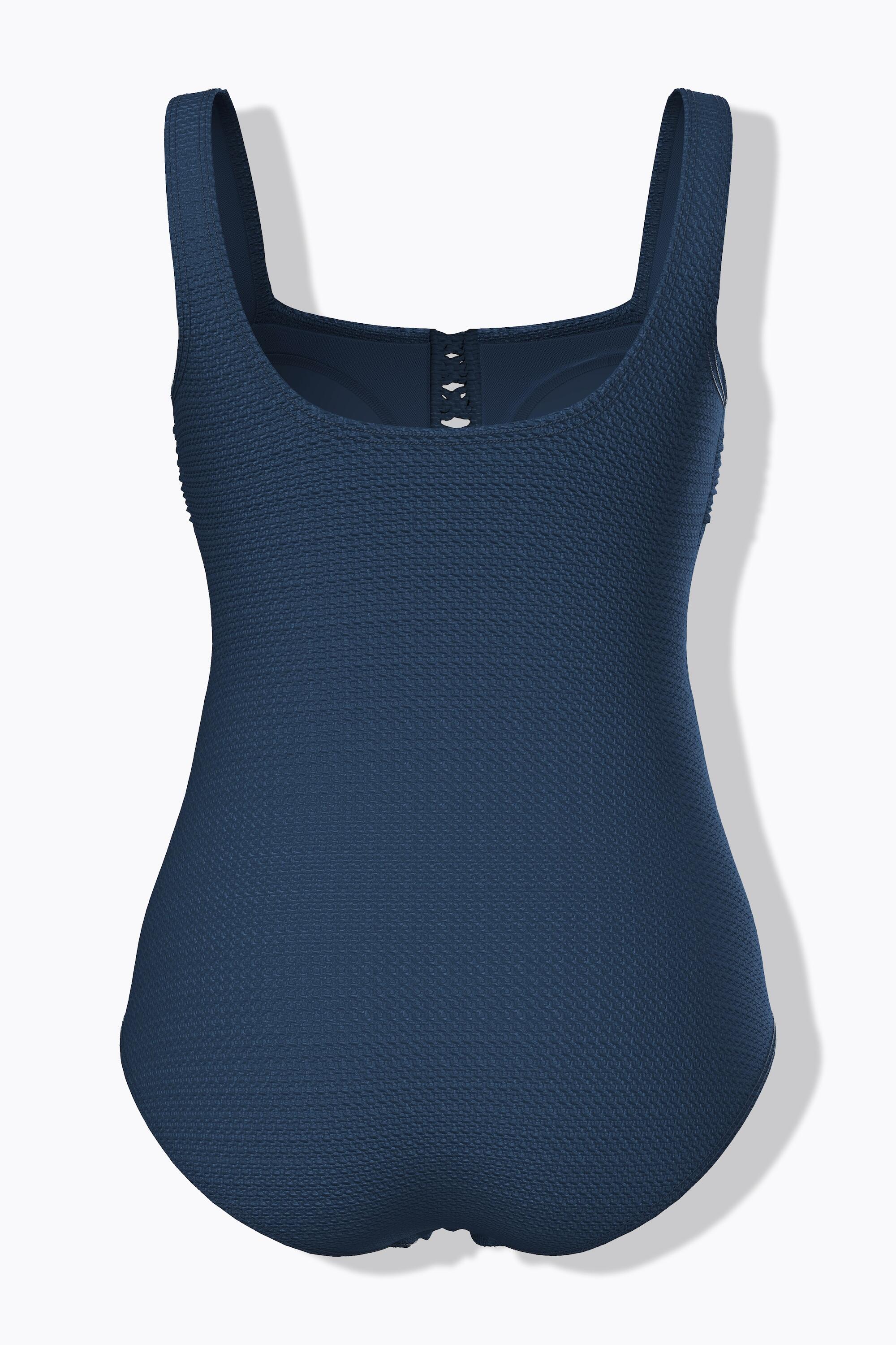 Femme Maillot de bain à bonnets souples. Décolleté carré. Texture gaufrée 5/7