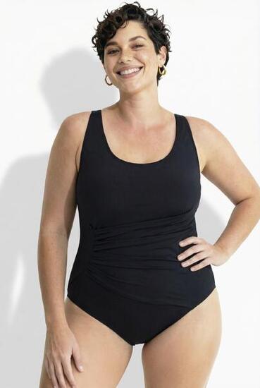 Femme Maillot de bain à bonnets souples drapé bretelles ajustables