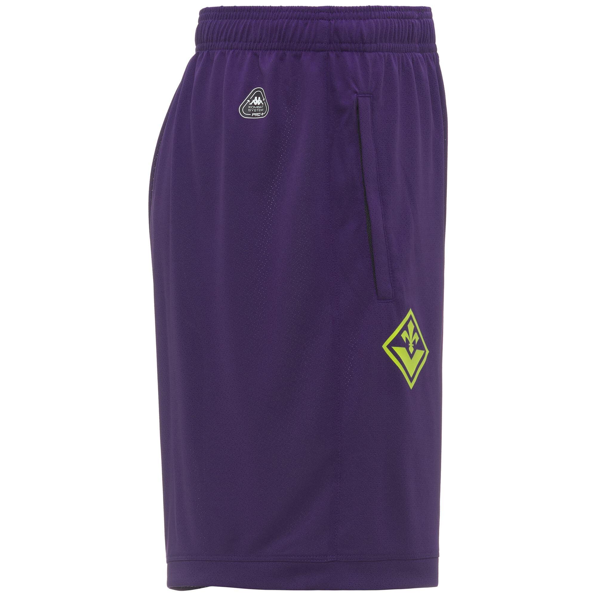 Pantaloncini sportivi ACF Fiorentina da Uomo in Poliestere riciclato Viola 2/3