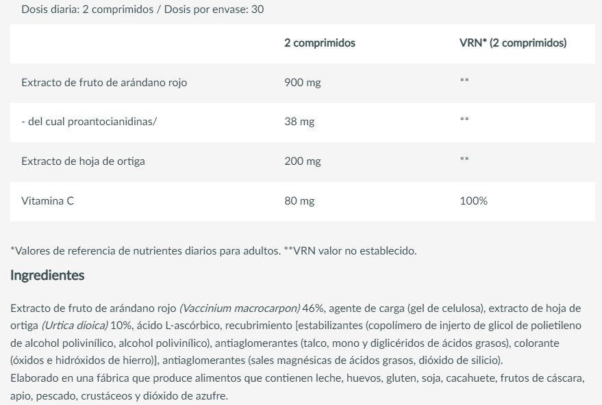 Cranberry Complex - 60 Tabletas Biotech USA 3/4