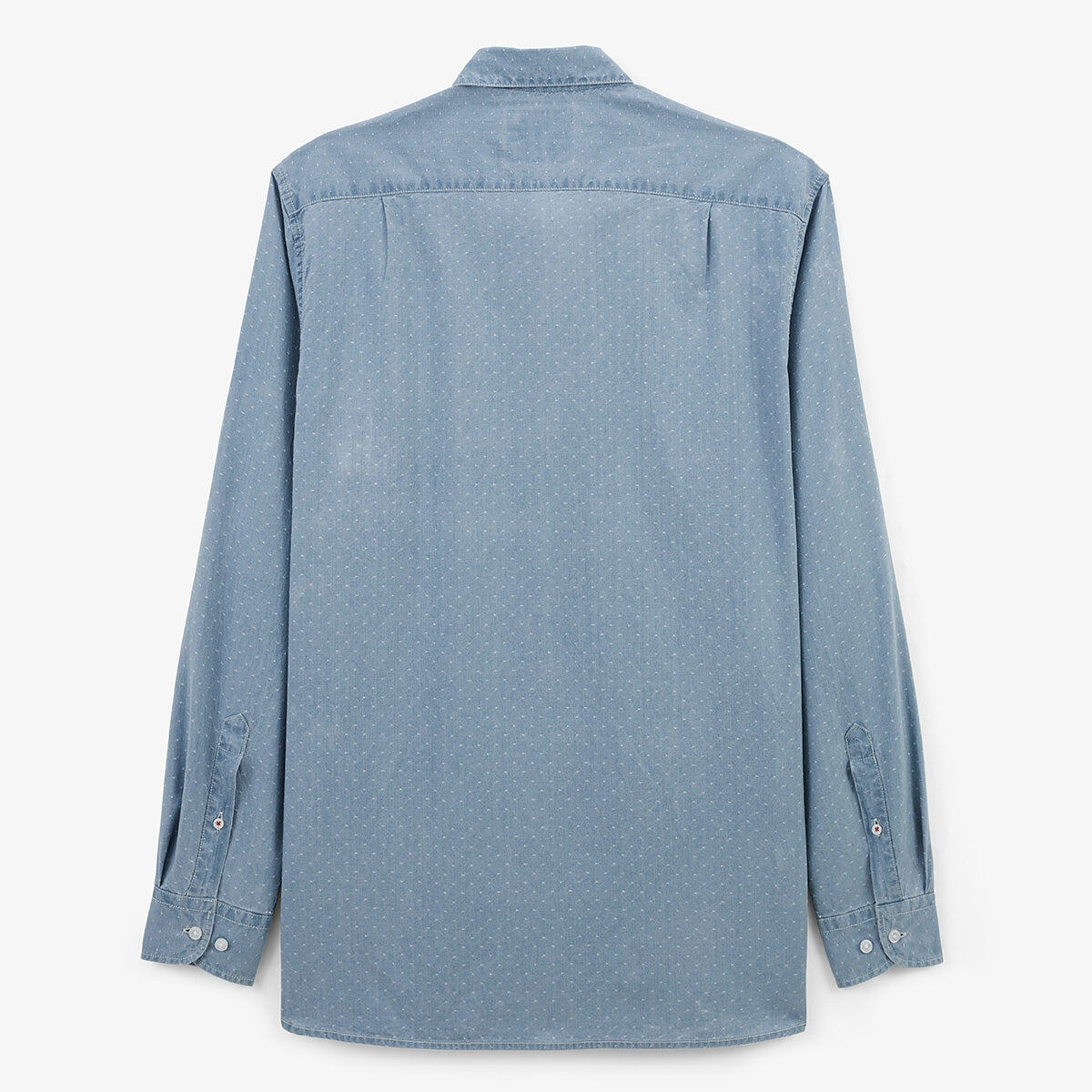 Camicia a maniche lunghe in denim di cotone 3/6
