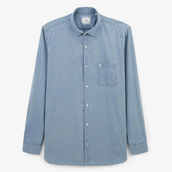 Chemise manches longues denim en coton