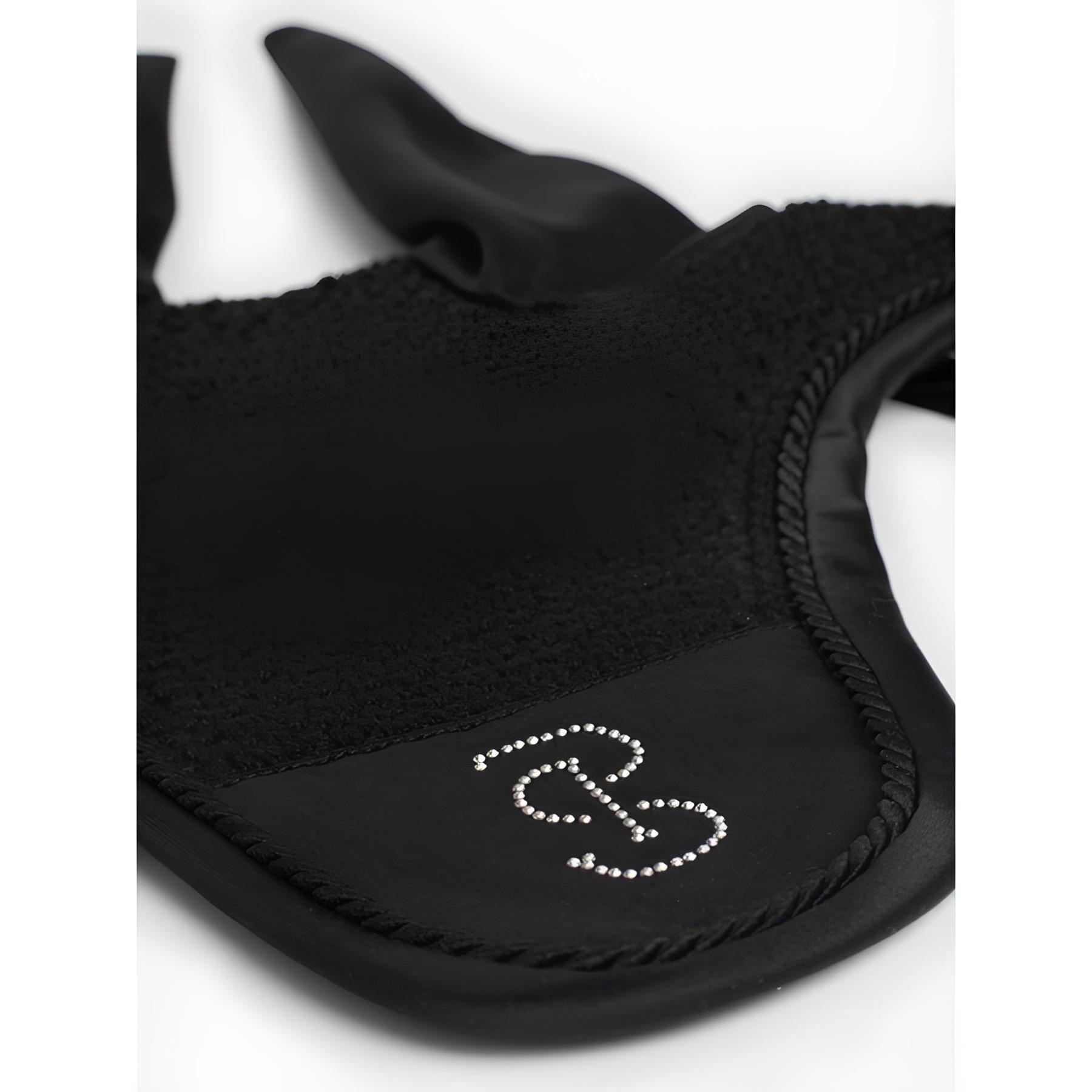 Bonnet court pour cheval en satin PS of Sweden Crystal 5/5