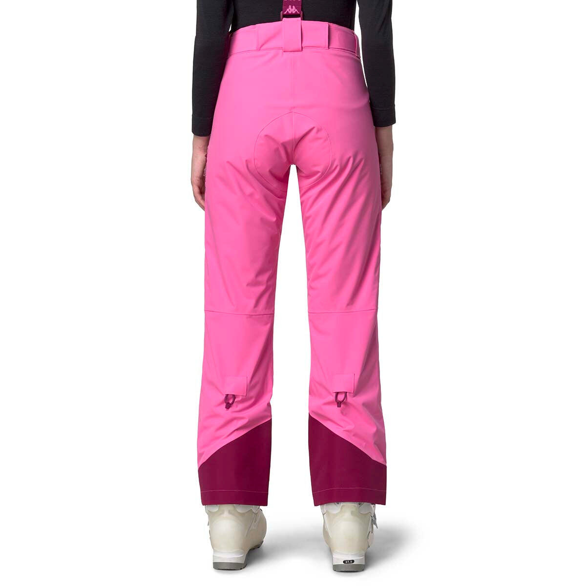 Pantaloni tuta da donna in poliestere rosso da sci 7/7