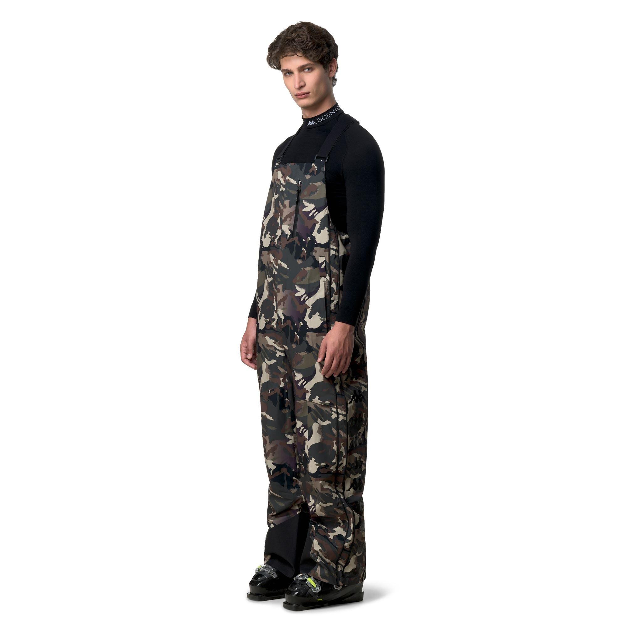 Pantaloni tuta da uomo in poliestere riciclato verde da sci 5/6