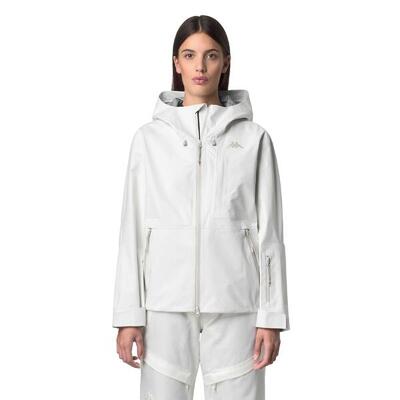 Giubbotto da donna in poliestere bianco da sci