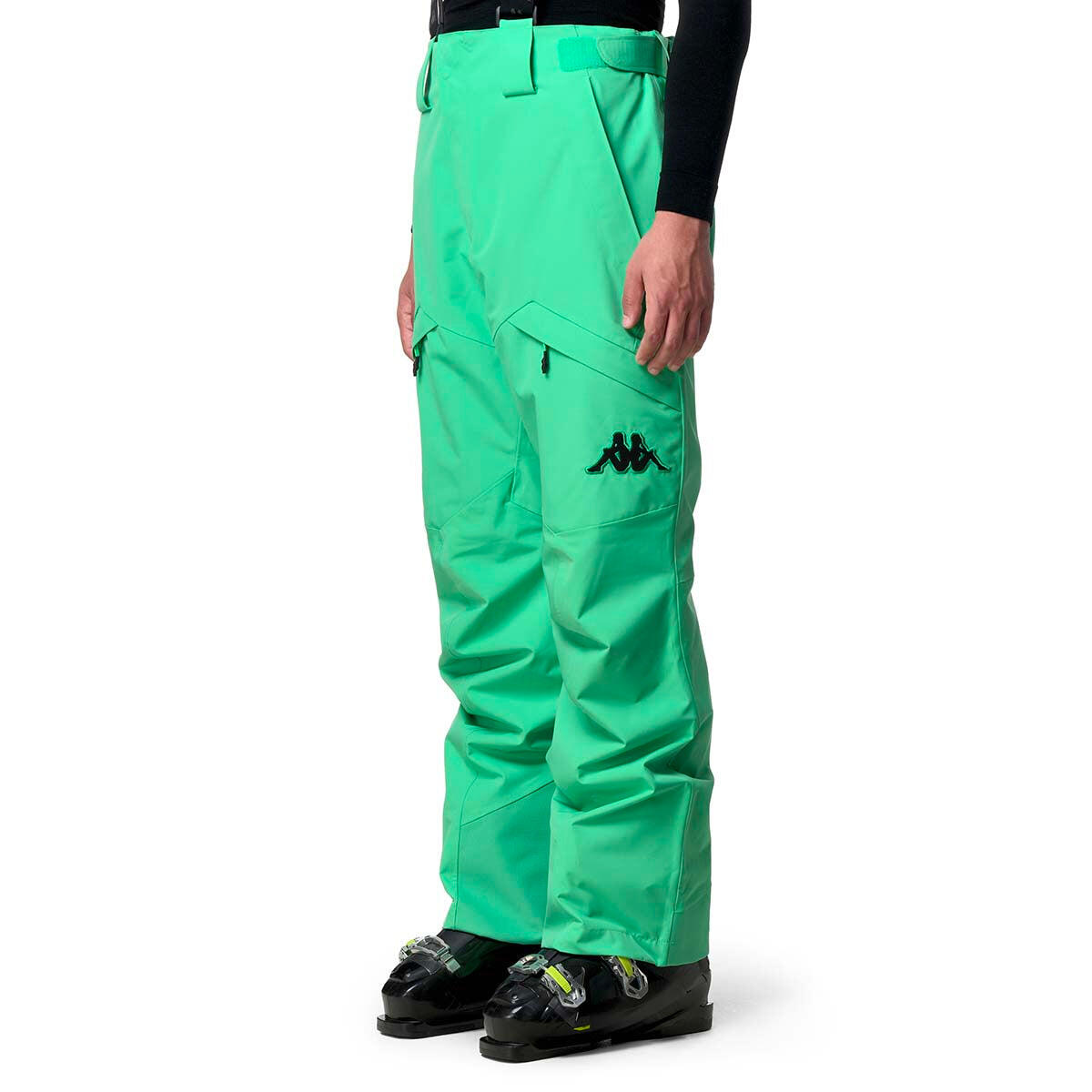 Pantaloni tuta da uomo donna in poliestere verde da sci 5/7