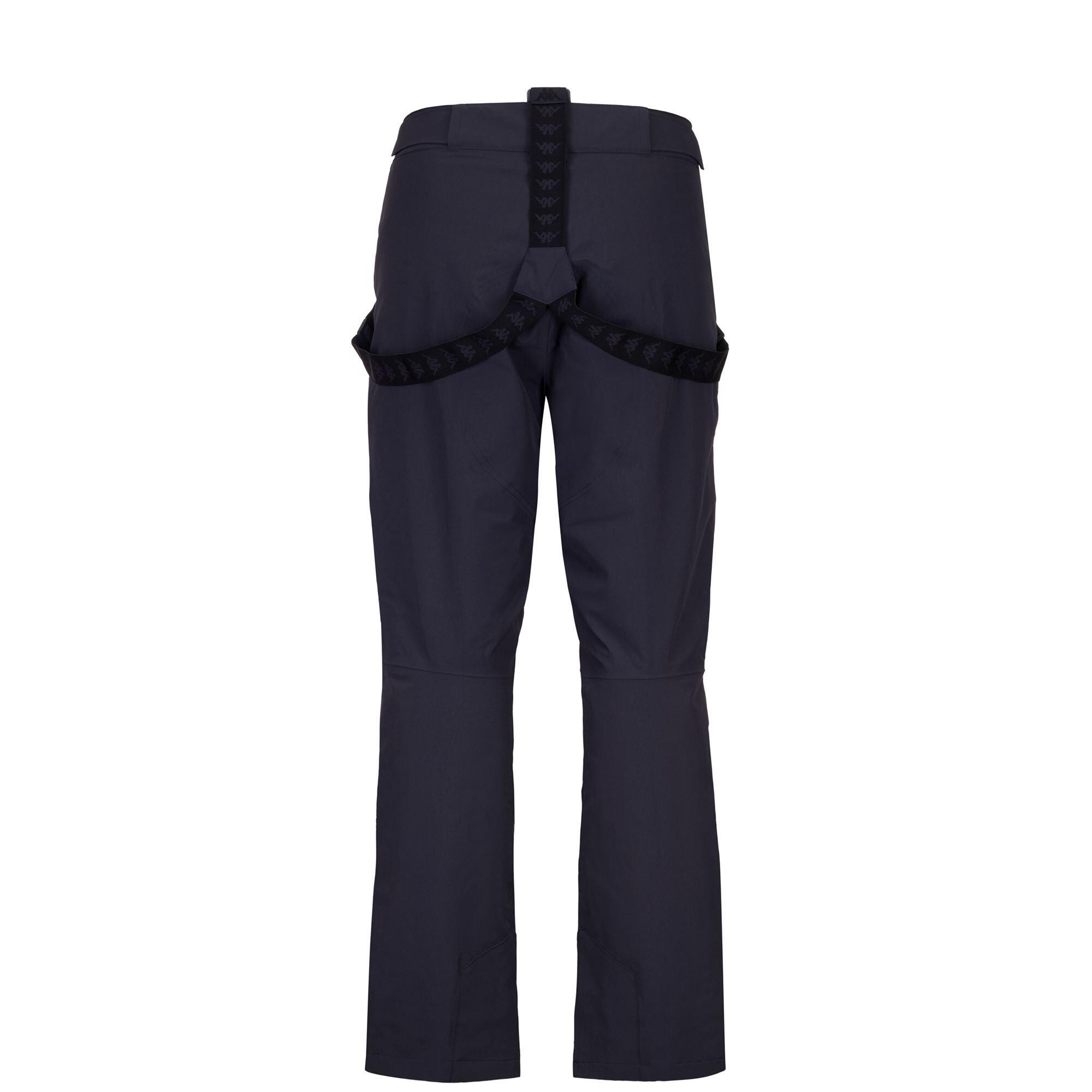 Pantaloni tuta da uomo donna in nylon blu da sci 3/3