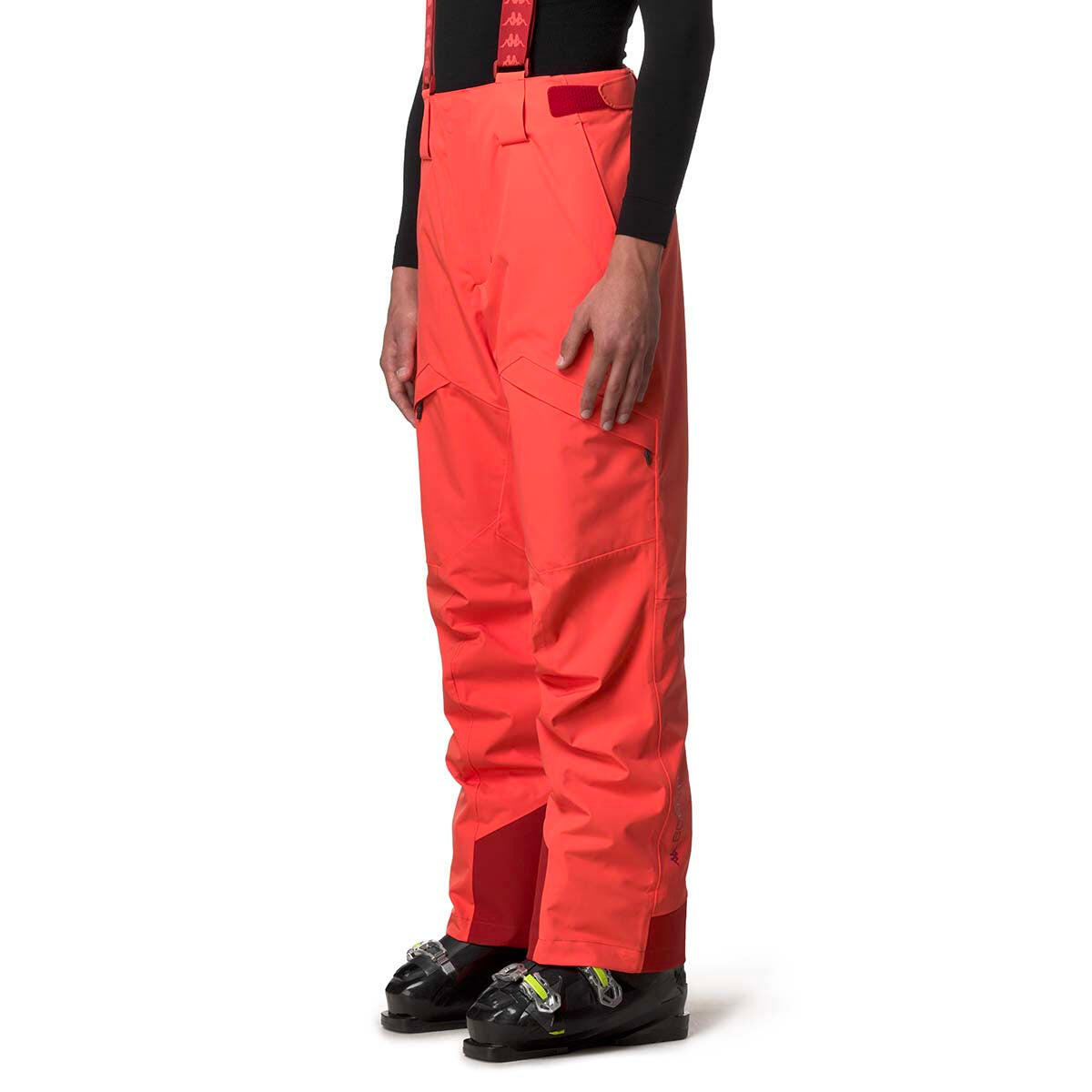 Pantaloni tuta da uomo in poliestere rosso da sci 5/7