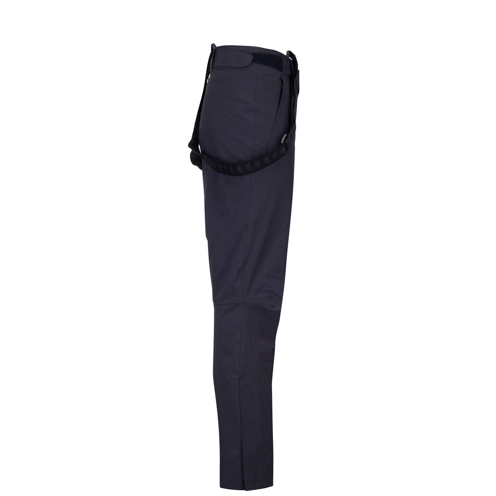 Pantaloni tuta da uomo donna in nylon blu da sci 2/3