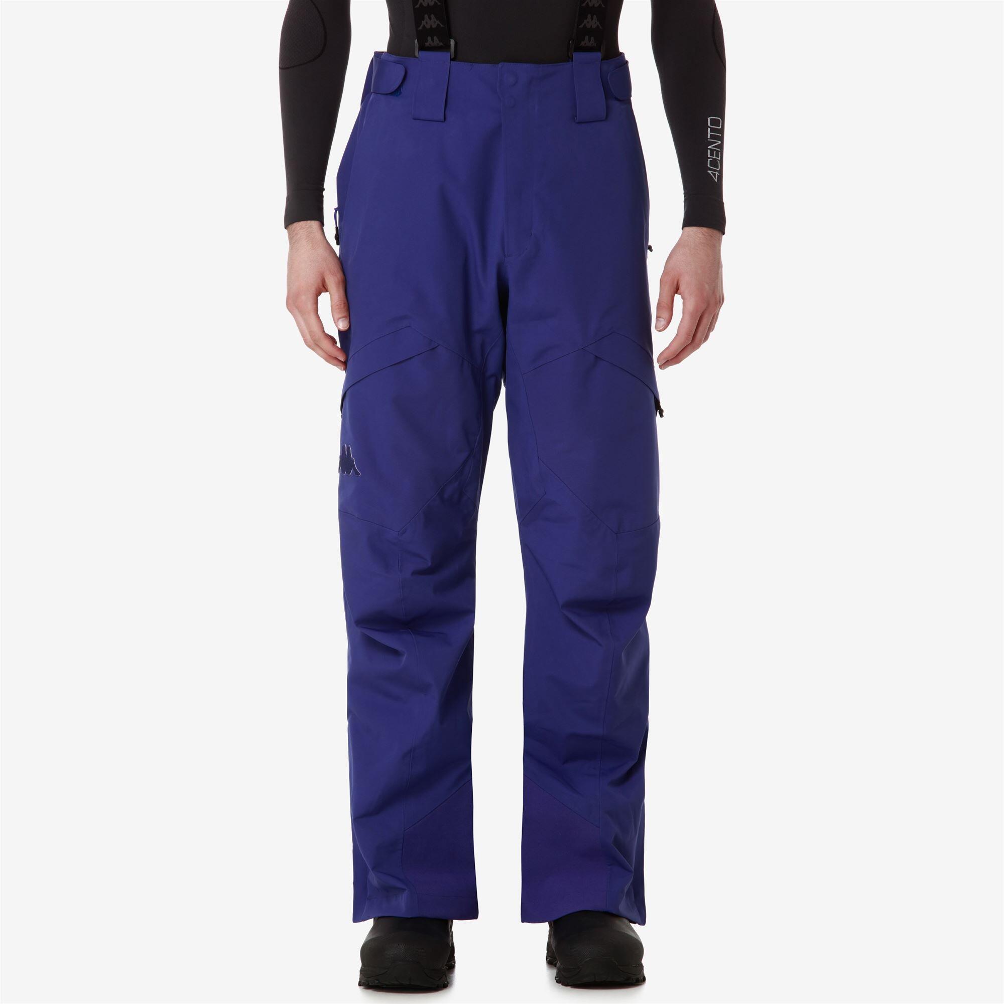 Pantaloni tuta da uomo in poliestere blu da sci 5/6