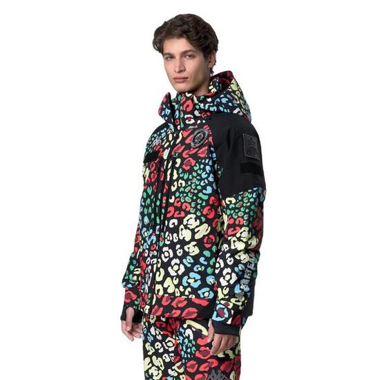 Giubbotto da uomo donna in poliestere nero da sci