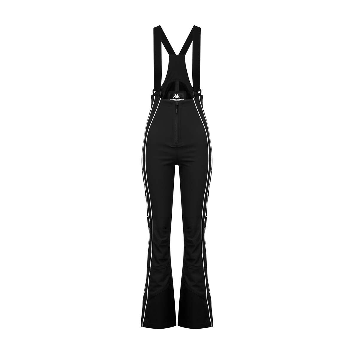 Pantaloni tuta da donna in poliammide nero da sci 2/7