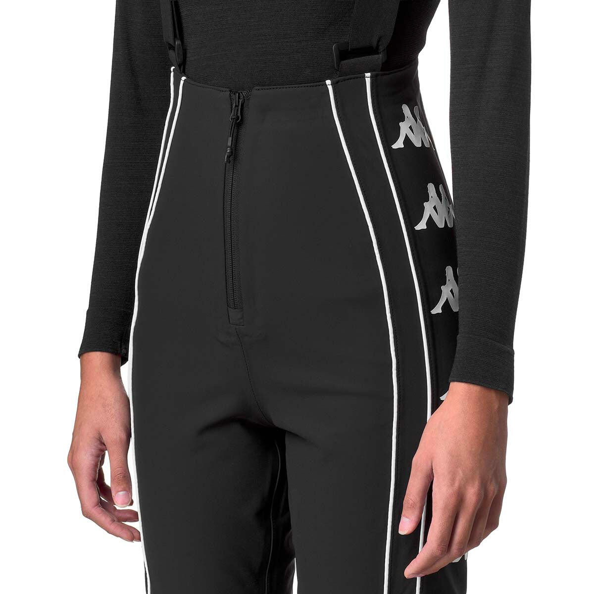 Pantaloni tuta da donna in poliammide nero da sci 4/7