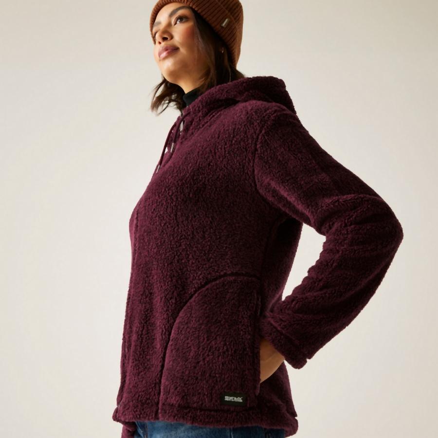 Damen Hoodie Fleecejacke mit Reißverschluss Regatta Orielle 2/5