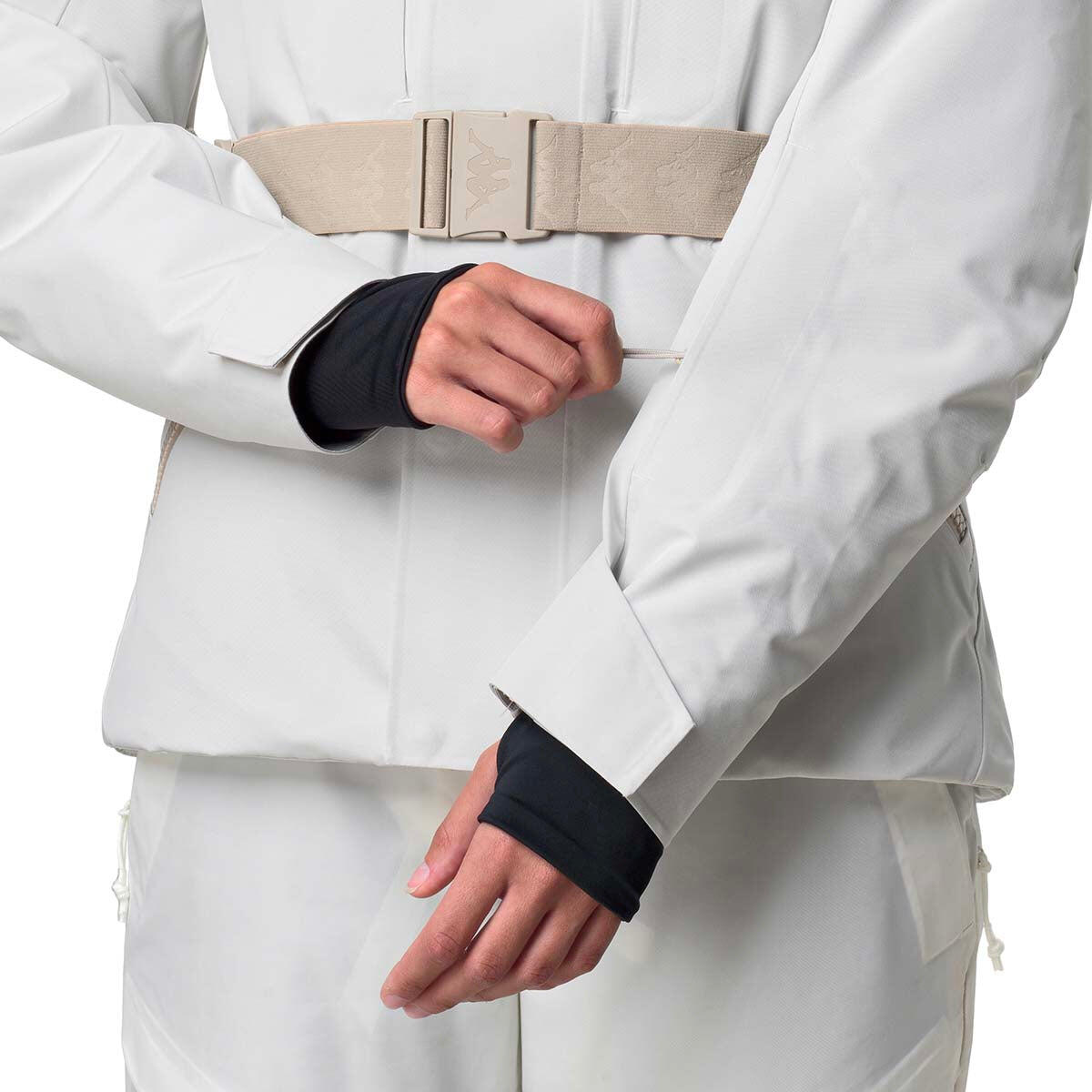Giubbotto da donna in poliestere bianco da sci 7/7