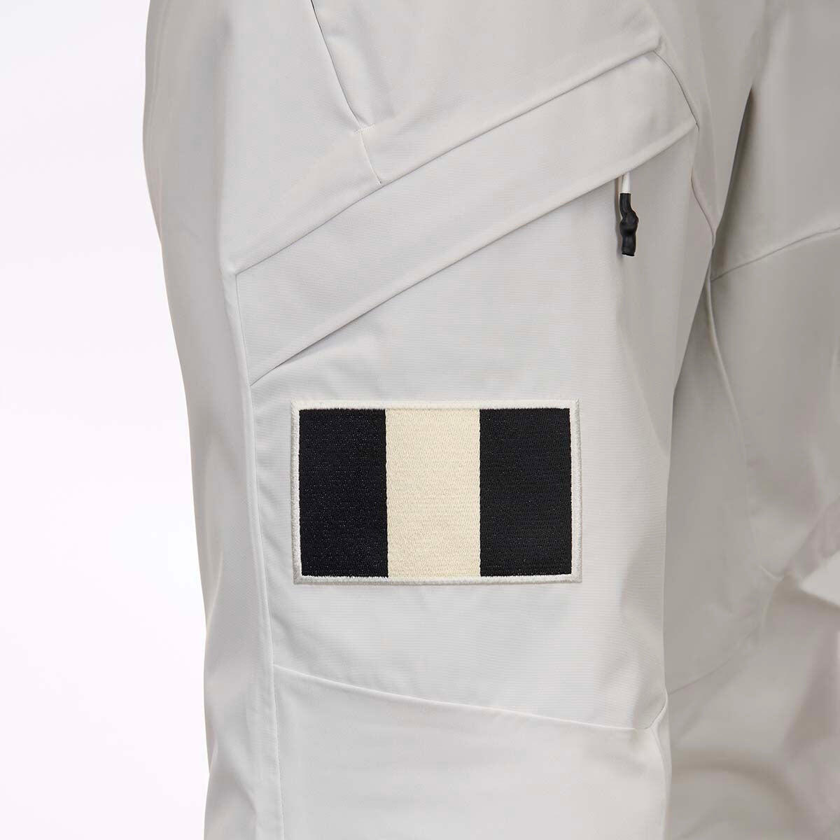 Pantaloni tuta da uomo donna in poliestere bianco da sci 7/7