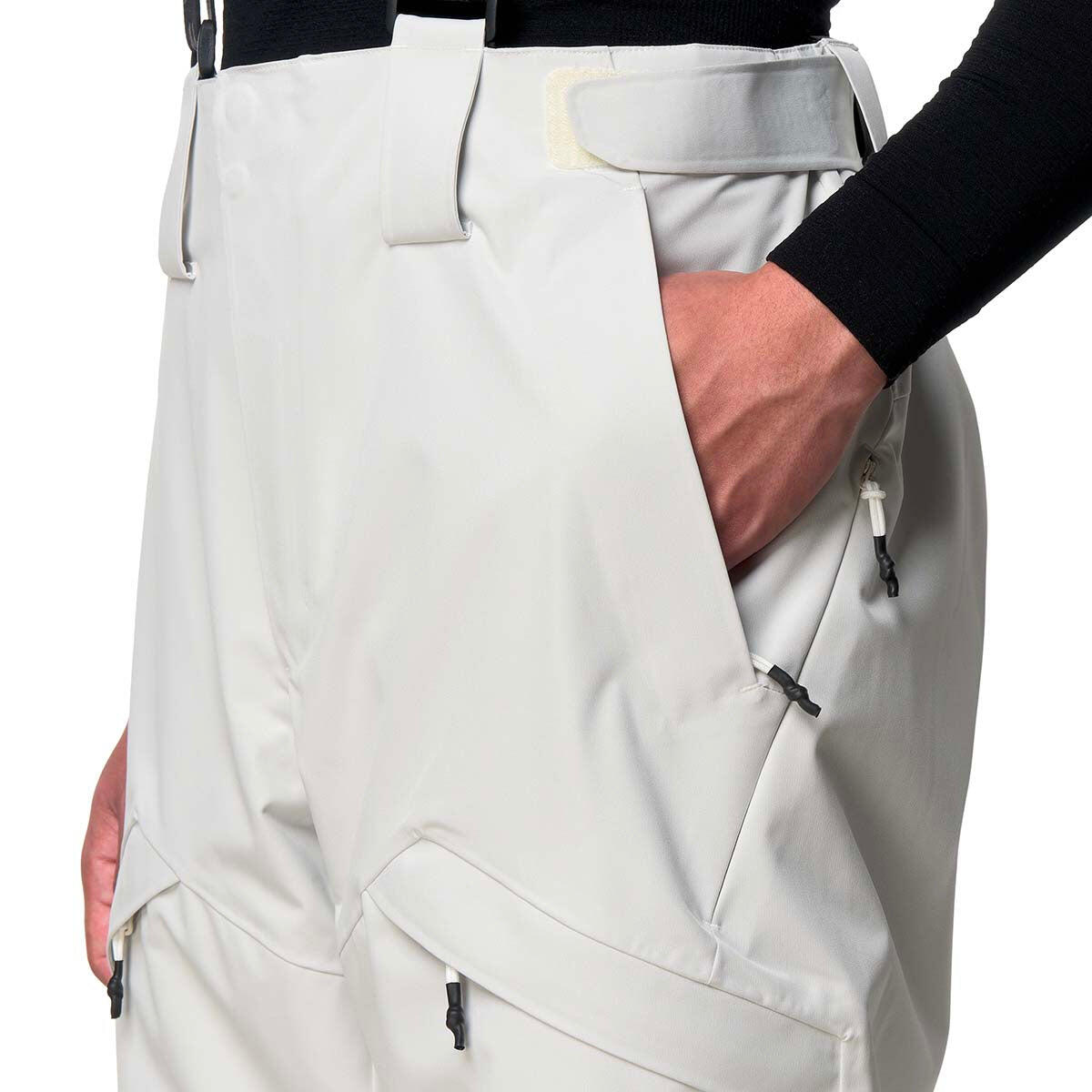 Pantaloni tuta da uomo donna in poliestere bianco da sci 4/7